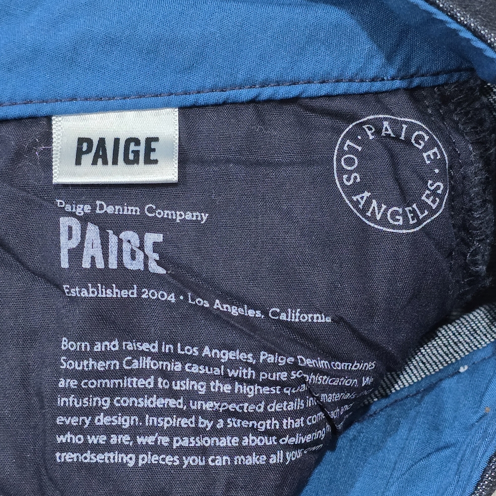 PAIGE Dark Indigo Flare Jeans - Picture 8 of 9